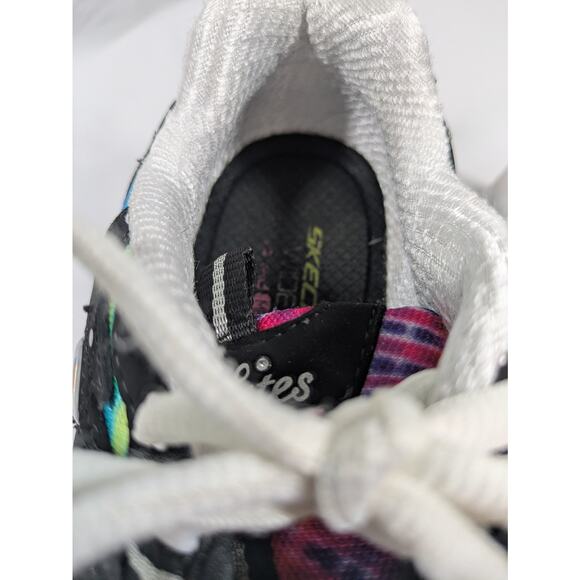 Skechers D'Lites Womens Summer Fiesta Black Rainbow Lace Up Sneaker Size 6.5 - Picture 8 of 10